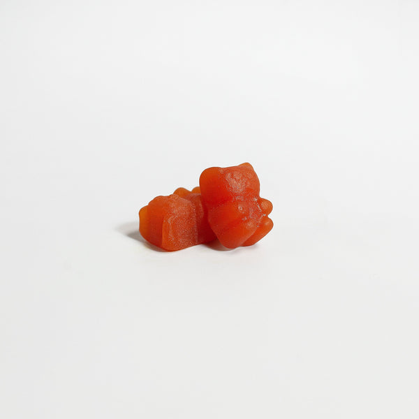 Revita Genix Labs natural collagen supplement gummy bears in orange for easy protein intake